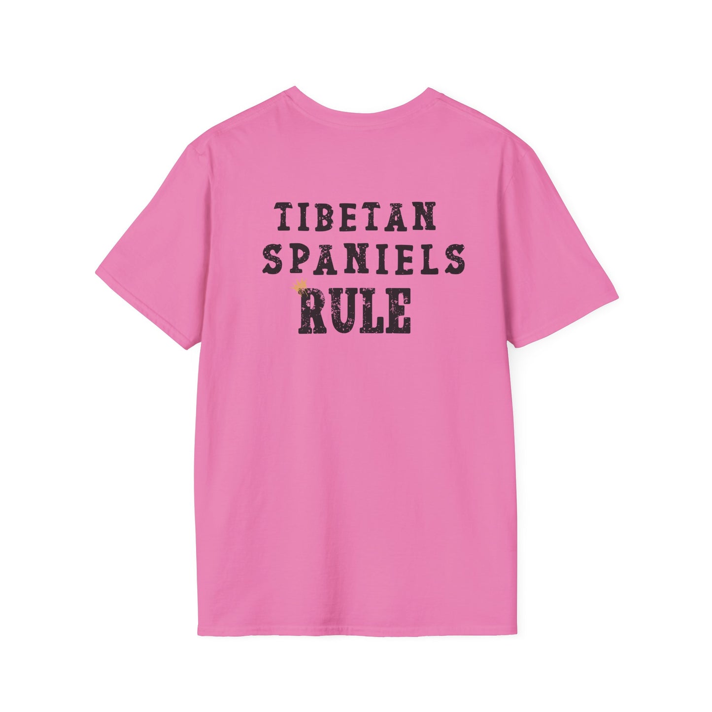 Tibetan Spaniels Rule T-shirt/ Funny Tibetan Spaniel Tee/Crowned and Connected Collection