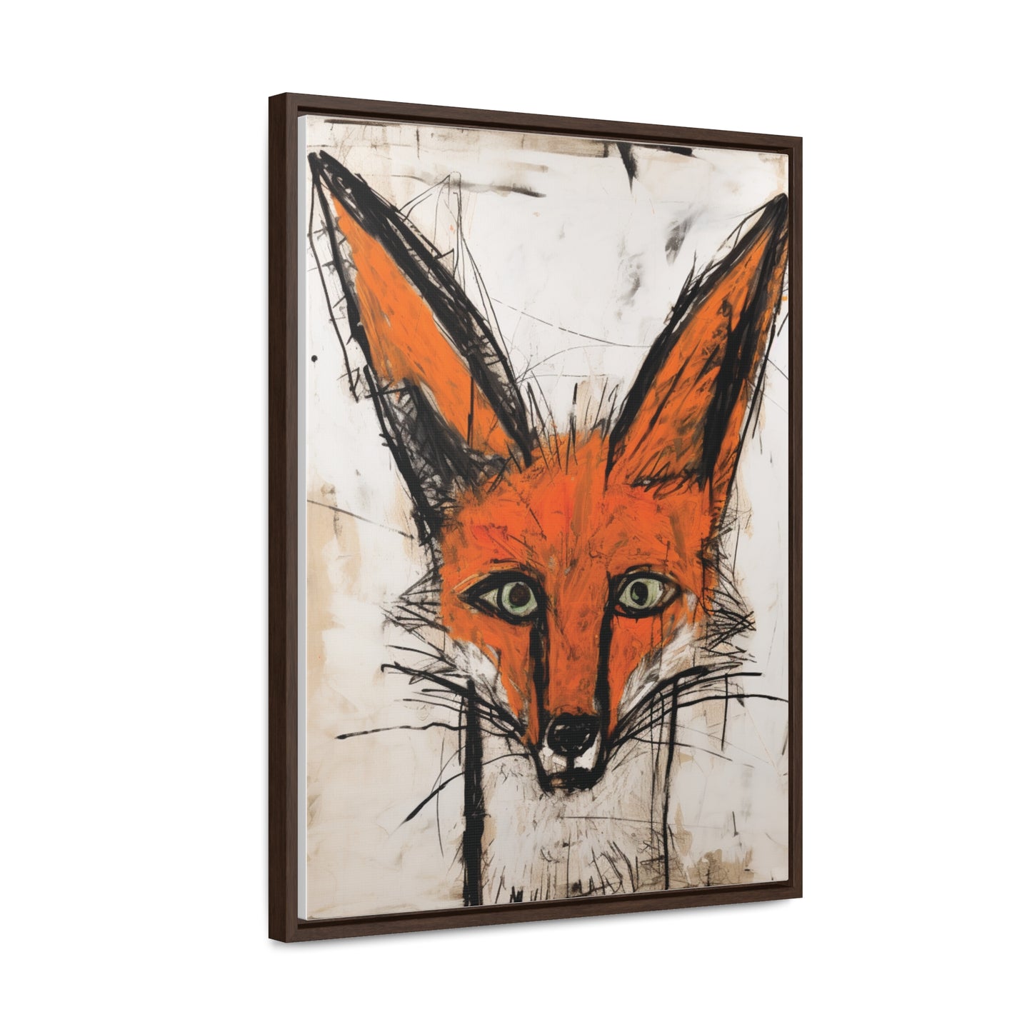 Fiona the Fox, a Bernard Buffet- inspired Canvas