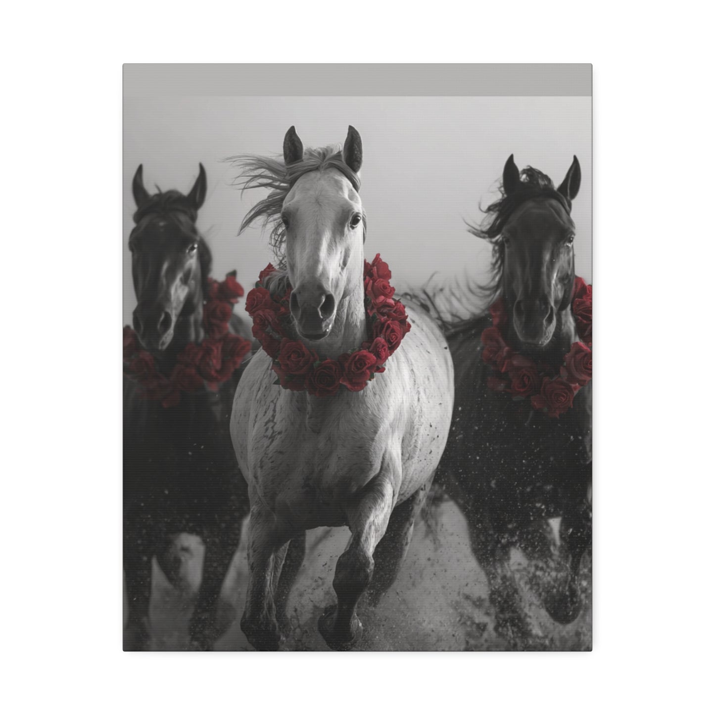 Gallop & Glory: Run the Red Reign – Canvas Wall Art