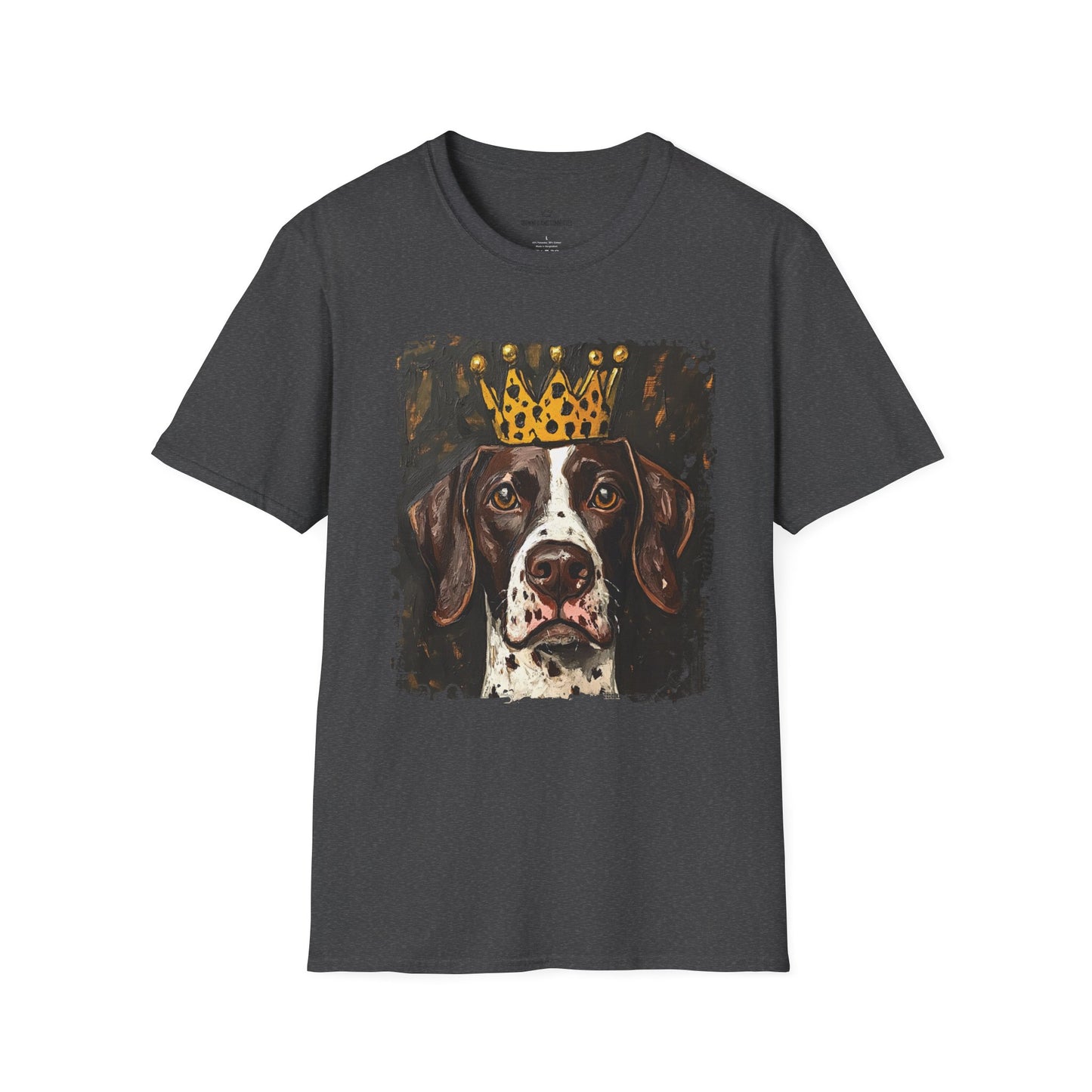 German Shorthair Pointer Crowned T-Shirt – “This Dog Won’t Hunt” Funny Dog Tee | Crowned & Connected Collection