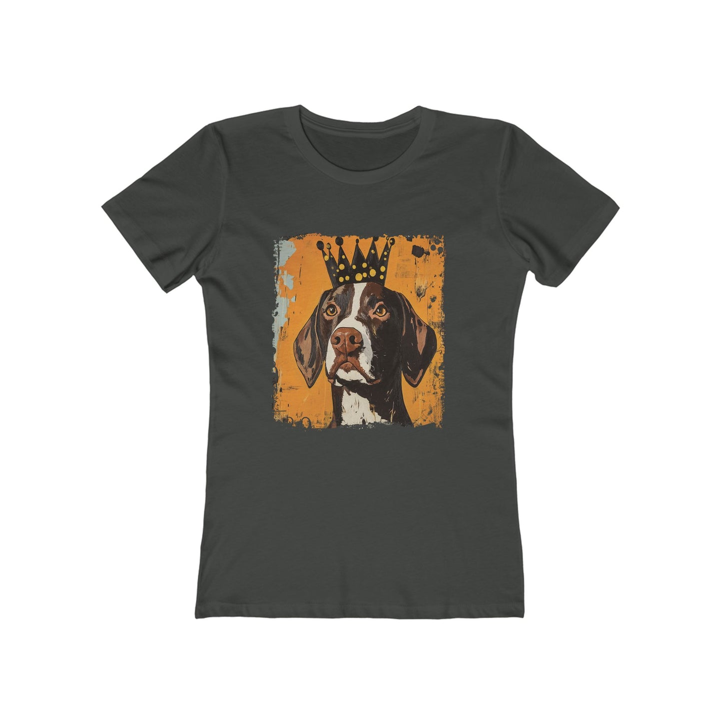This Dog Won't Hunt, German Shorthair Pointer Funny T-shirt/The Boyfriend Tee for Women