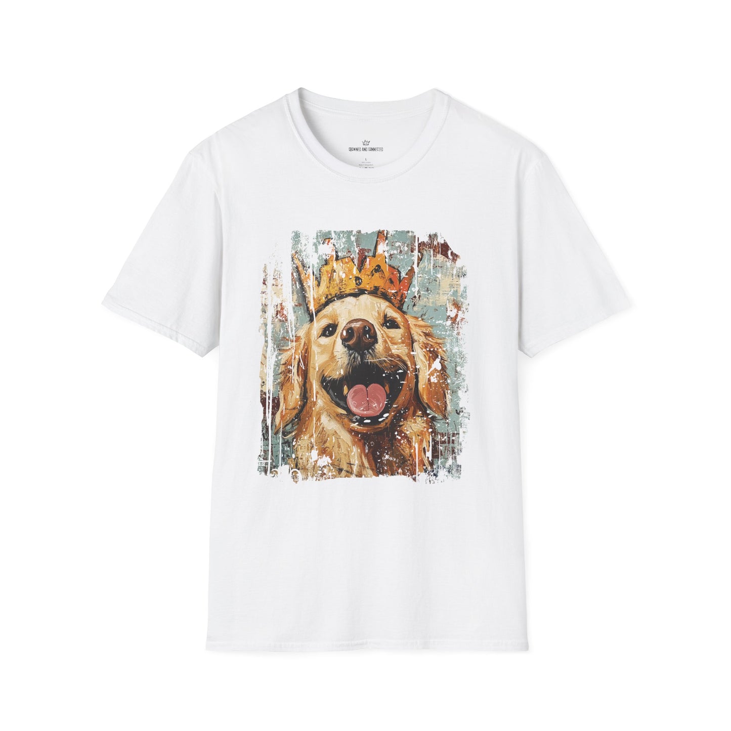 Let Love Drool – Funny Golden Retriever Dog Lover T-Shirt/Crowned & Connected Collection