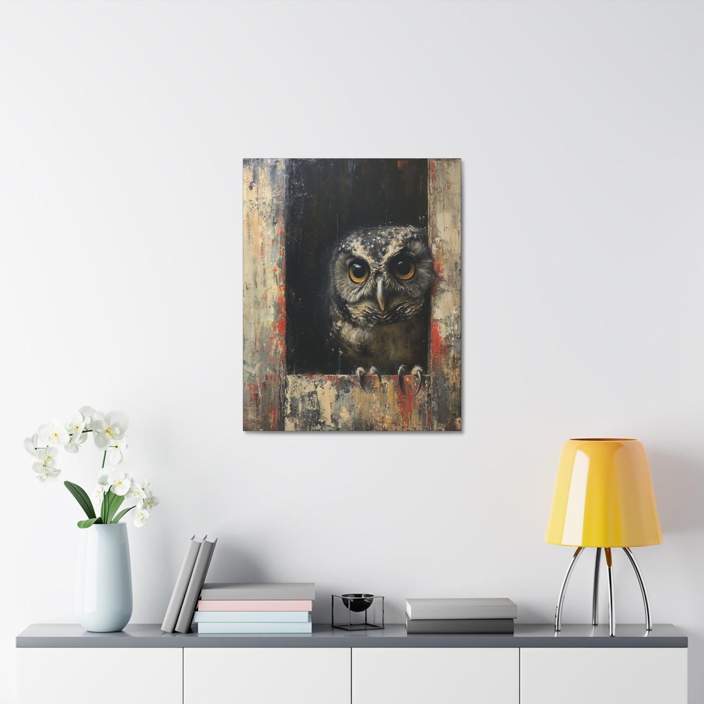 "Woody the Barn Owl" Canvas Art