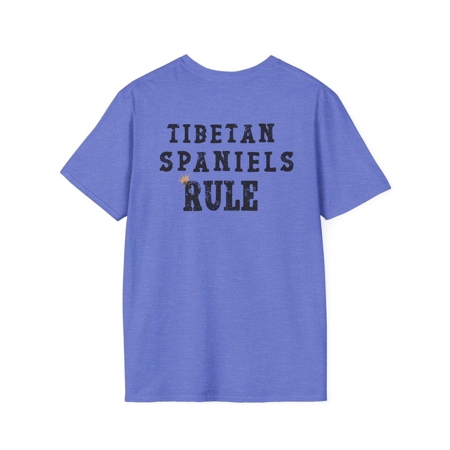 Tibetan Spaniels Rule T-shirt/ Funny Tibetan Spaniel Tee/Crowned and Connected Collection