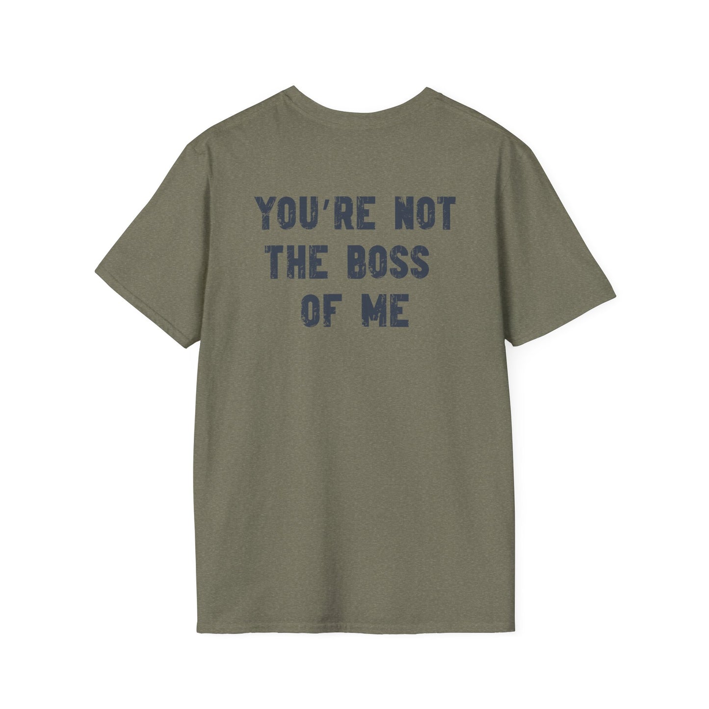 Boston Terrier Crowned T-Shirt – “You’re Not the Boss of Me” Funny Dog Tee