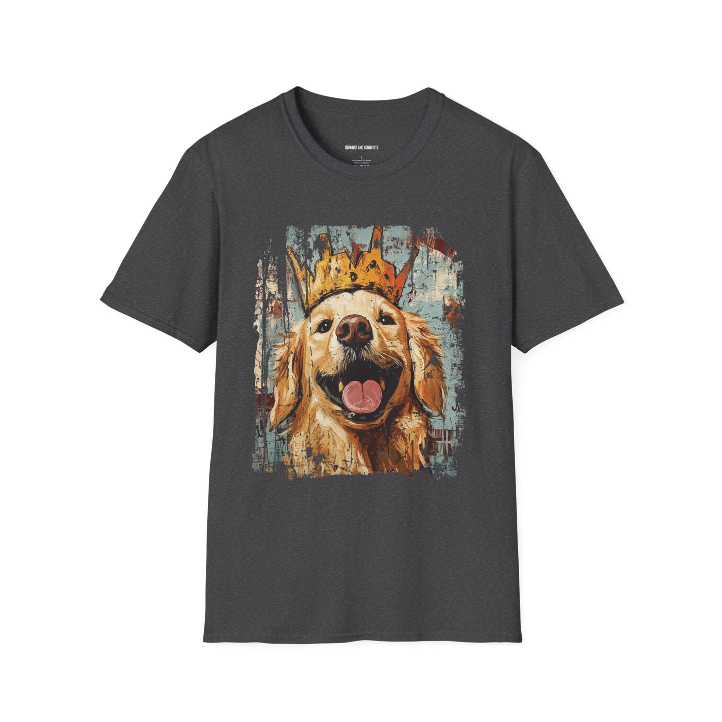 Let Love Drool – Funny Golden Retriever Dog Lover T-Shirt/Crowned & Connected Collection
