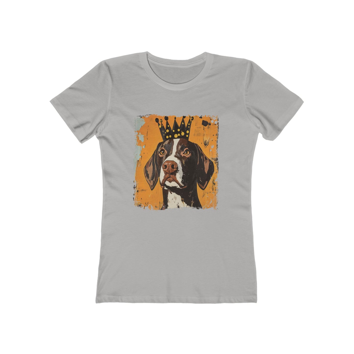 This Dog Won't Hunt, German Shorthair Pointer Funny T-shirt/The Boyfriend Tee for Women