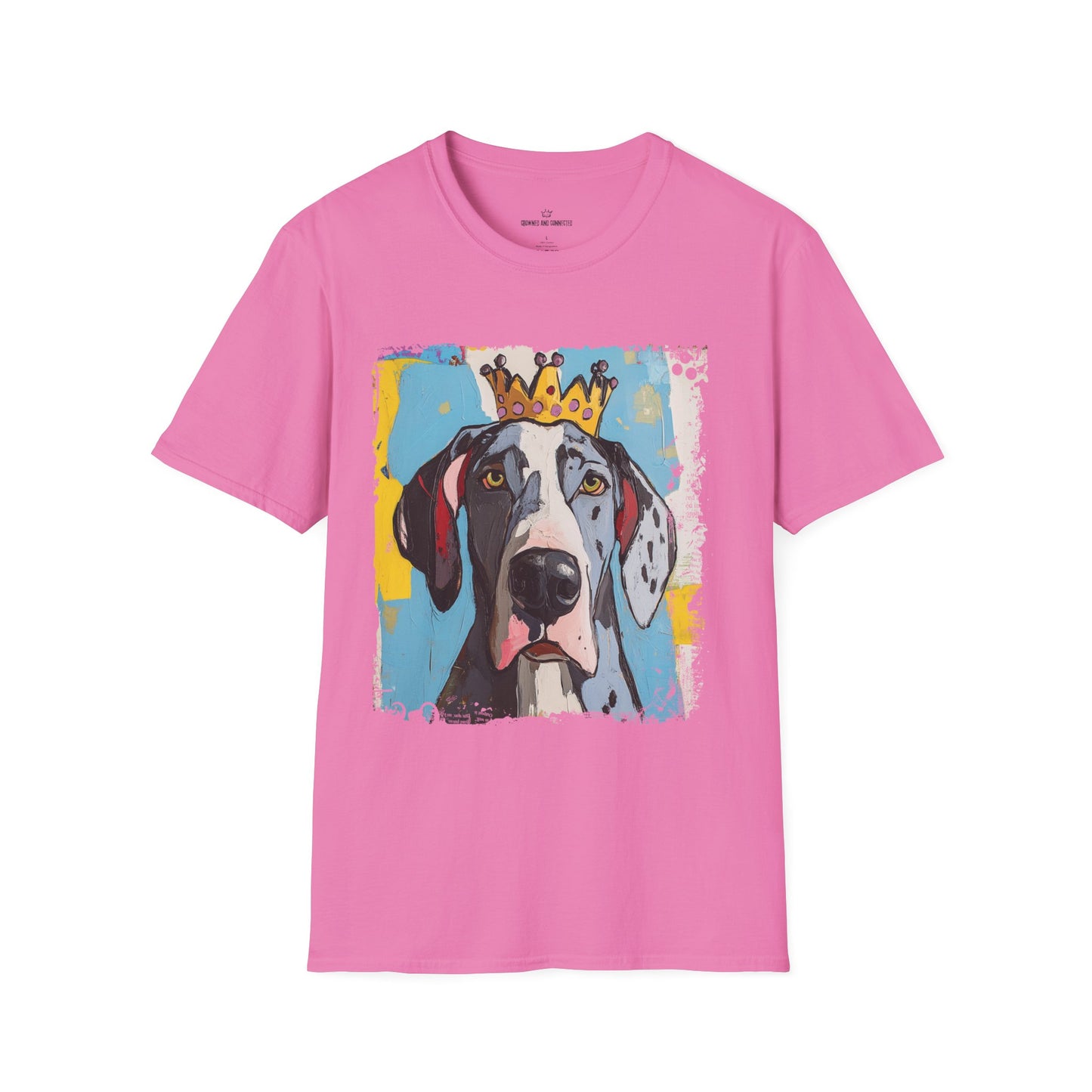 Great Dane Crowned T-Shirt – “Size Does Matter” Funny Dog Tee | Crowned & Connected Collection