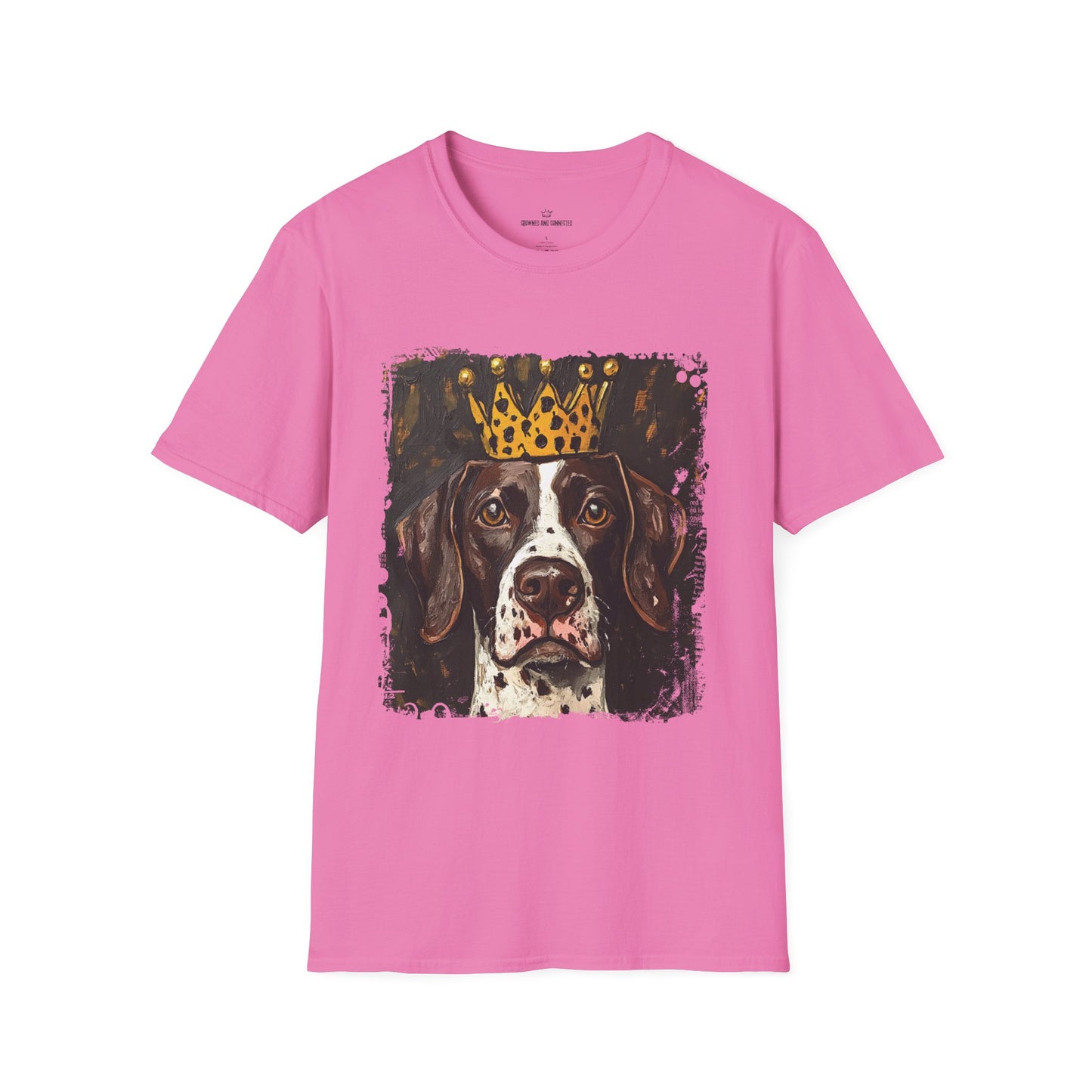 German Shorthair Pointer Crowned T-Shirt – “This Dog Won’t Hunt” Funny Dog Tee | Crowned & Connected Collection
