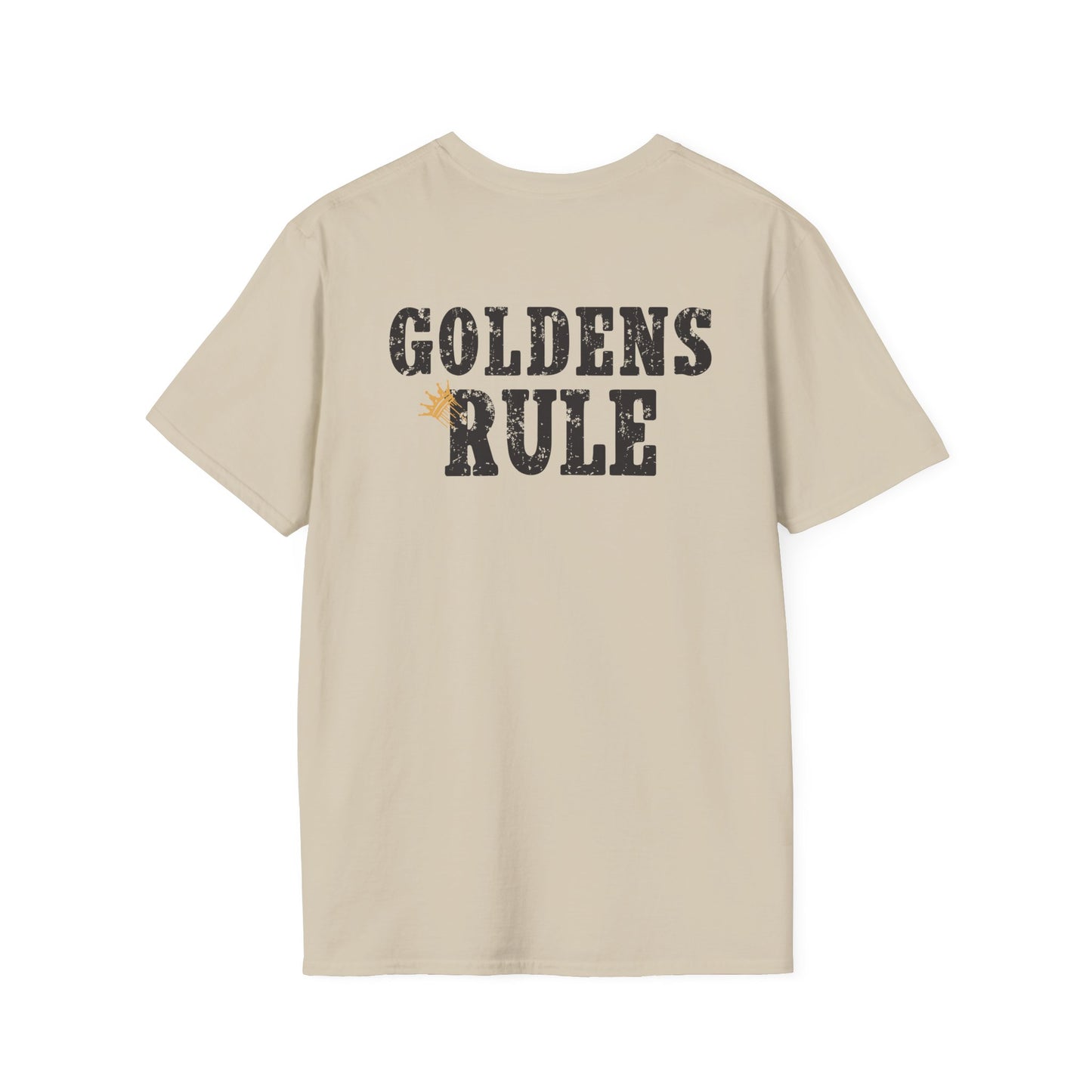 Goldens Rule T-shirt/ Funny Golden Retriever T-shirt/Crowned and Connected Collection