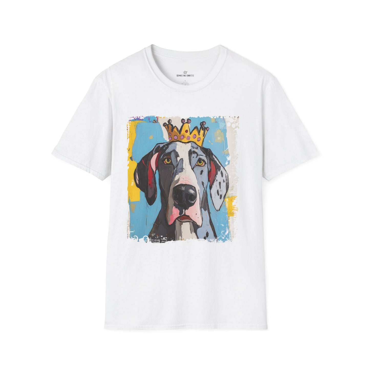 Great Dane Crowned T-Shirt – “Size Does Matter” Funny Dog Tee | Crowned & Connected Collection