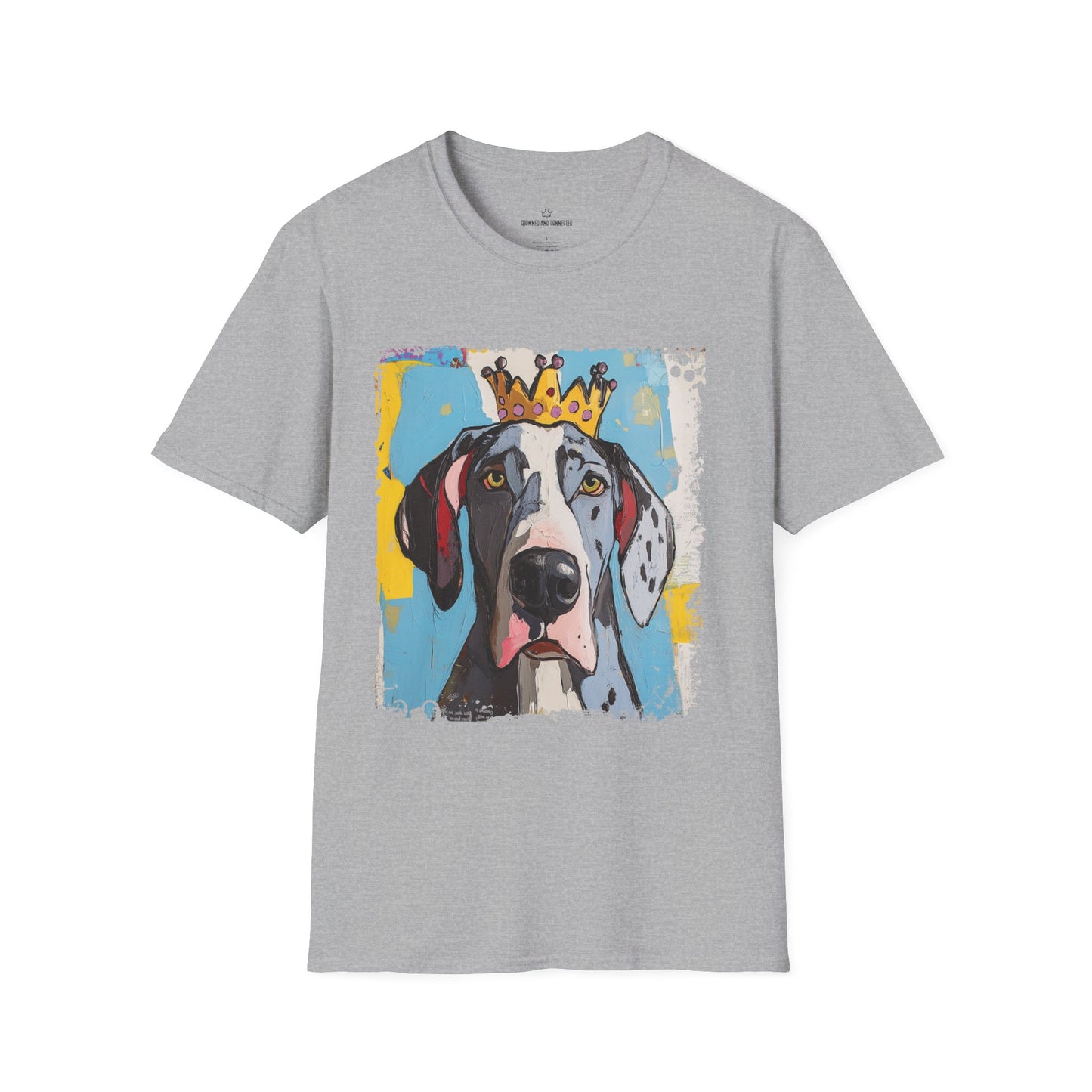 Great Dane Crowned T-Shirt – “Size Does Matter” Funny Dog Tee | Crowned & Connected Collection