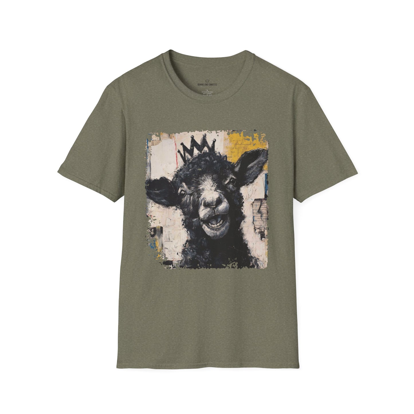 Black Sheep Crowned T-Shirt – Funny Animal Graphic Tee | Crowned & Connected Collection