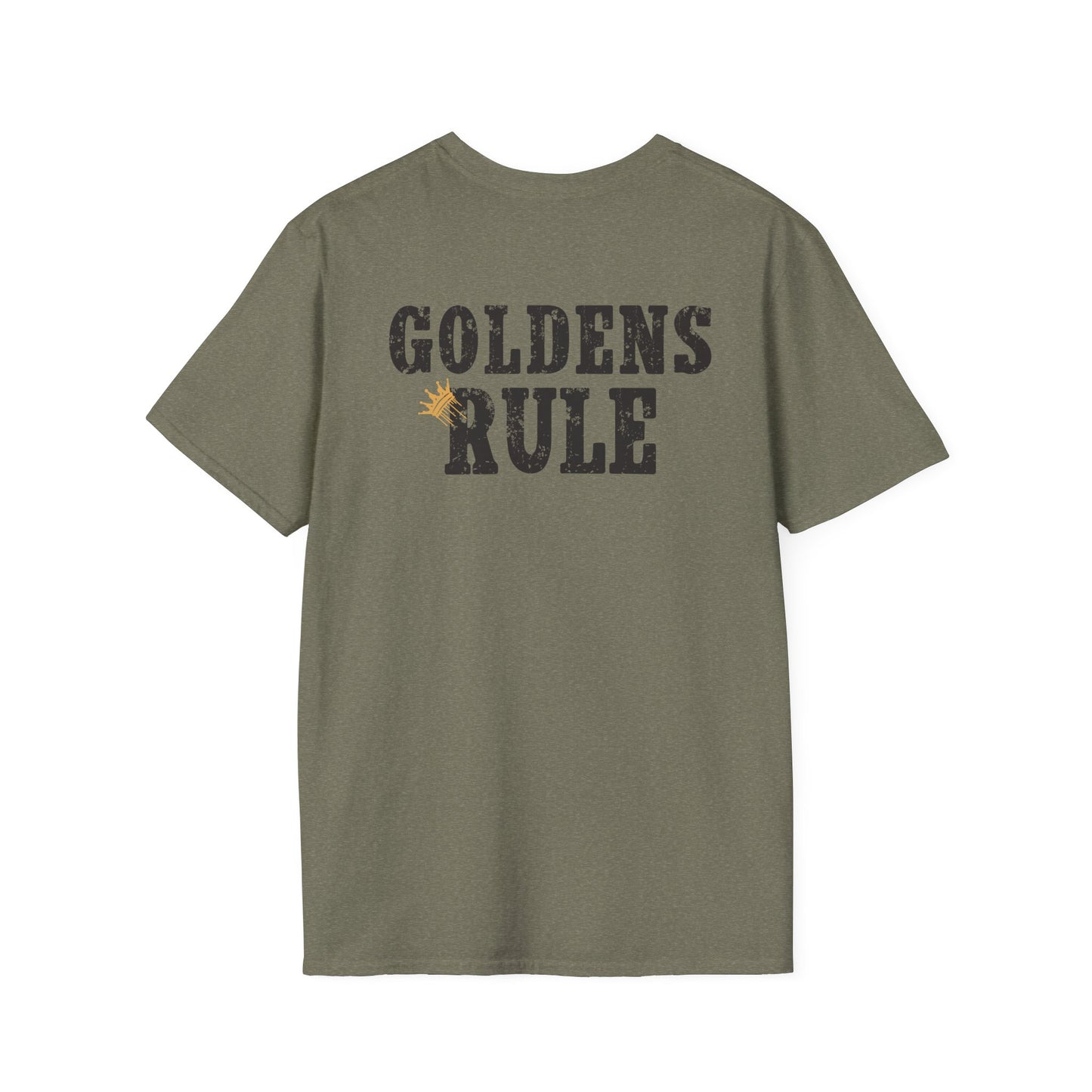 Goldens Rule T-shirt/ Funny Golden Retriever T-shirt/Crowned and Connected Collection