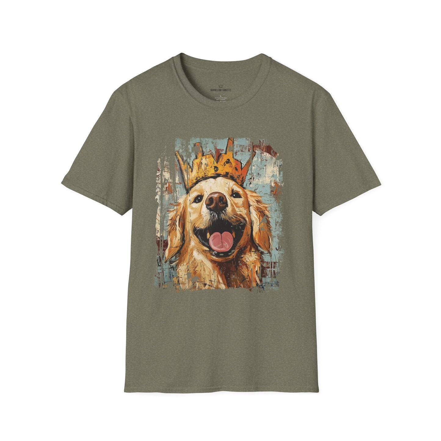 Let Love Drool – Funny Golden Retriever Dog Lover T-Shirt/Crowned & Connected Collection