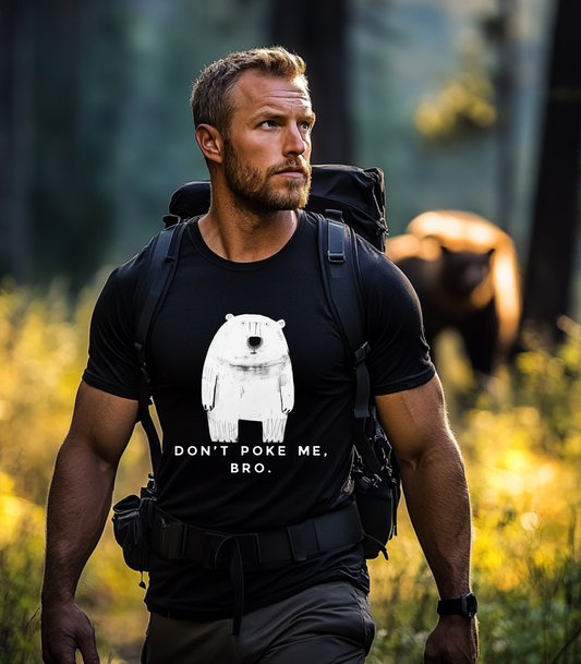 Carson Ray - Don't Poke Me, Bro, Bear Tee