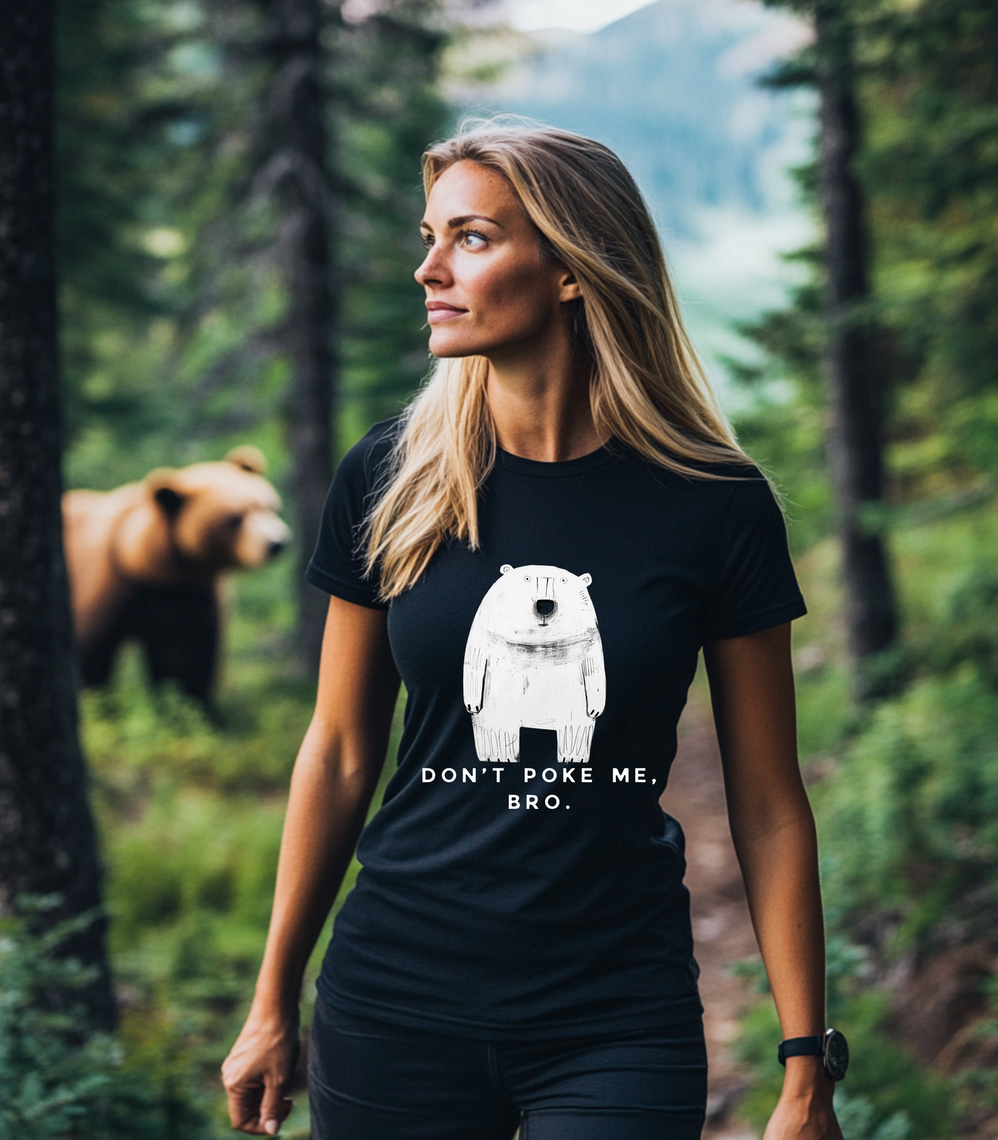 Carson Ray - Don't Poke Me, Bro, Bear Tee