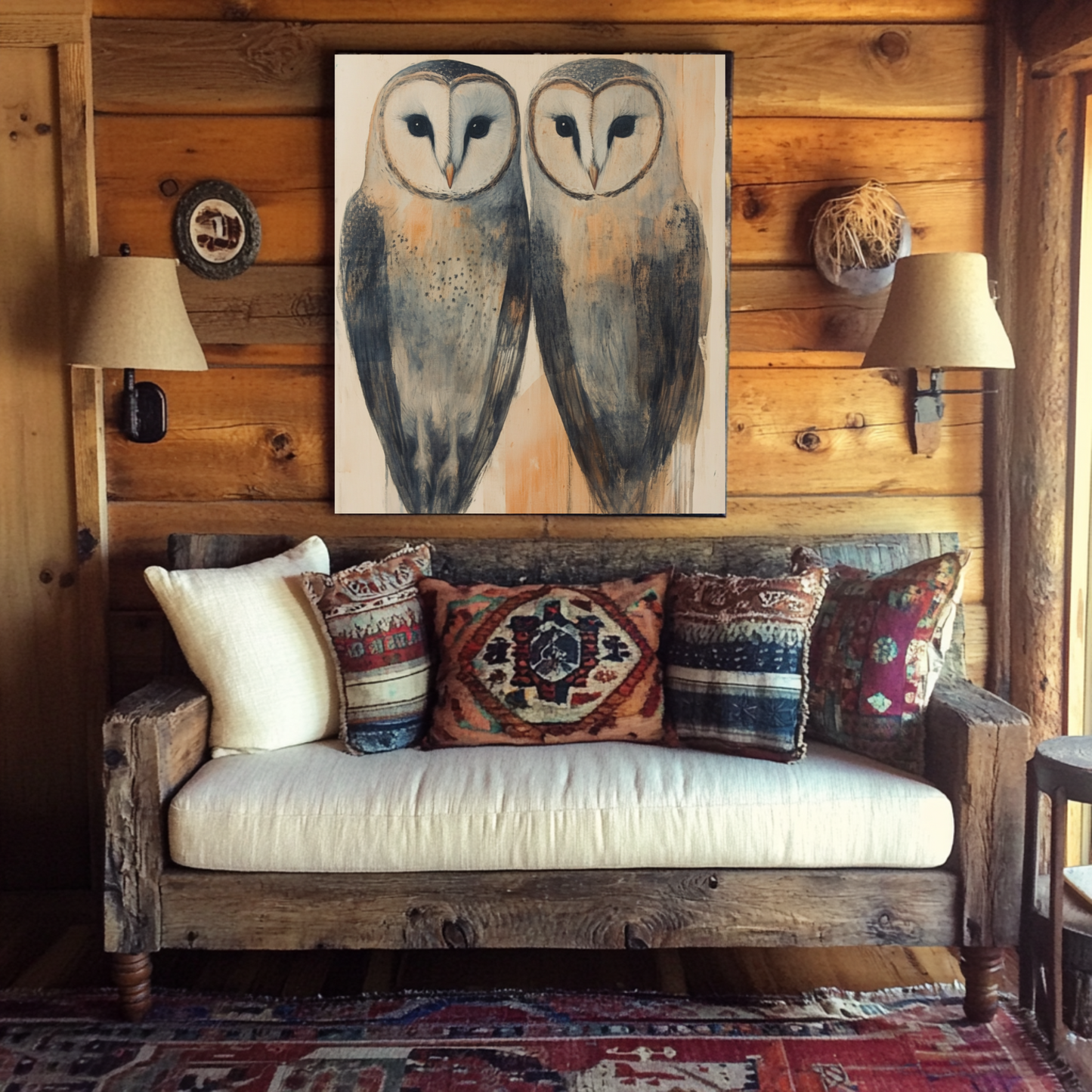 Ethereal Companions, Barn Owl Canvas Art