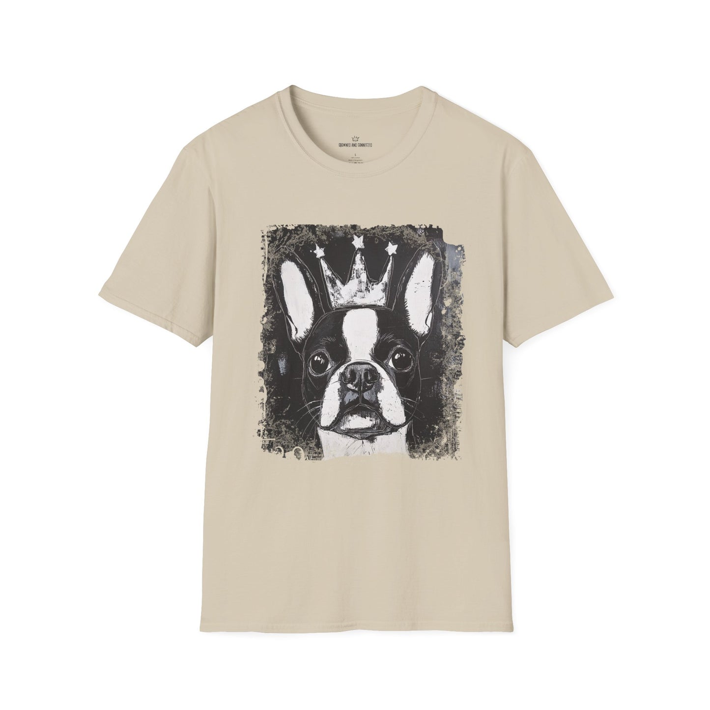 Boston Terrier Crowned T-Shirt – “You’re Not the Boss of Me” Funny Dog Tee