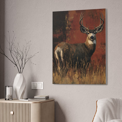 Benny - Abstract Deer Canvas Art