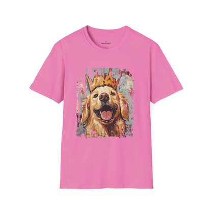 Let Love Drool – Funny Golden Retriever Dog Lover T-Shirt/Crowned & Connected Collection