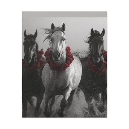 Gallop & Glory: Run the Red Reign – Canvas Wall Art