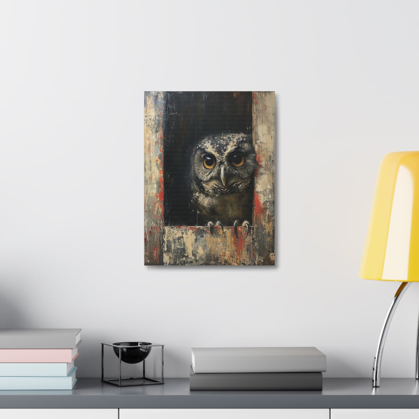 "Woody the Barn Owl" Canvas Art