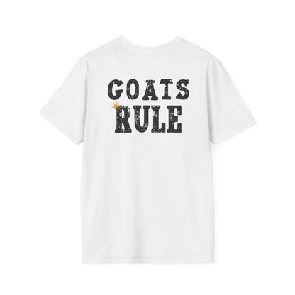 Goats Rule T-Shirt/Funny Goat Lover Tee/Crowned and Connected Collection