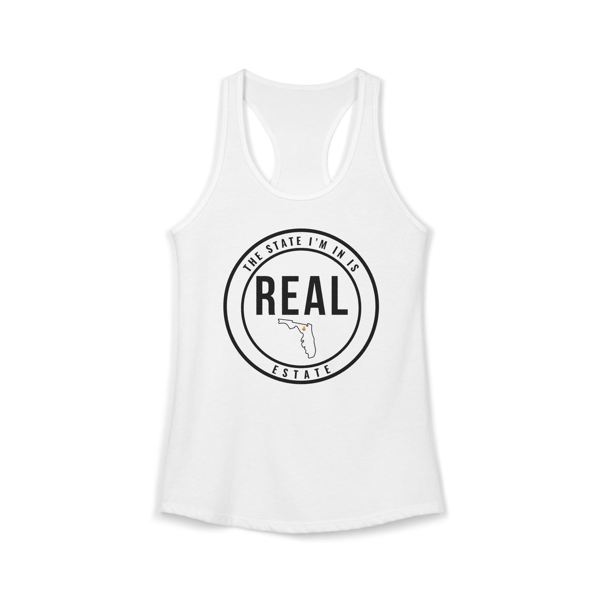 Georgia Real Estate Agent Racerback Tank | Fitted Women’s Real Estate Shirt | The State I’m In Is Real™