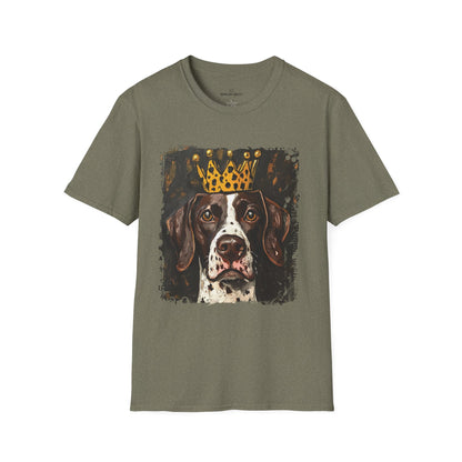 German Shorthair Pointer Crowned T-Shirt – “This Dog Won’t Hunt” Funny Dog Tee | Crowned & Connected Collection