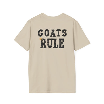 Goats Rule T-Shirt/Funny Goat Lover Tee/Crowned and Connected Collection