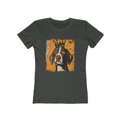 This Dog Won't Hunt, German Shorthair Pointer Funny T-shirt/The Boyfriend Tee for Women
