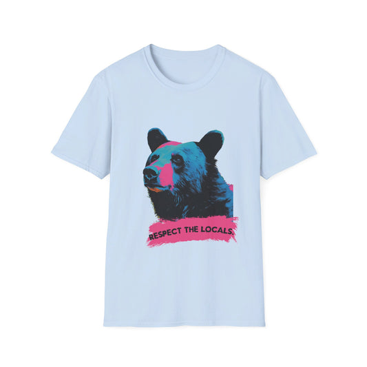 "Respect the Locals – The Vibrant Bear Tee"