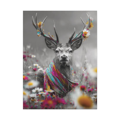 Daisy Dazed: Flower Child- Buck Canvas Art