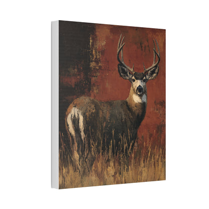 Benny - Abstract Deer Canvas Art