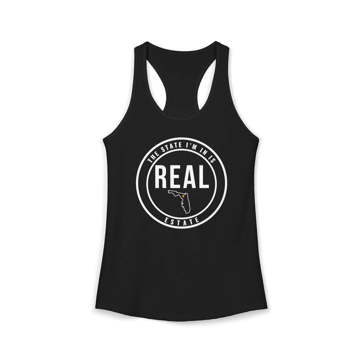 Georgia Real Estate Agent Racerback Tank | Fitted Women’s Real Estate Shirt | The State I’m In Is Real™