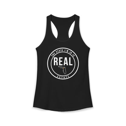 Georgia Real Estate Agent Racerback Tank | Fitted Women’s Real Estate Shirt | The State I’m In Is Real™