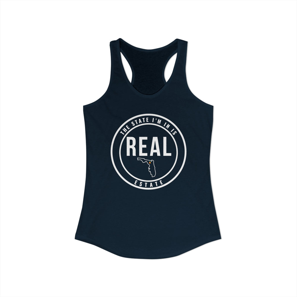 Georgia Real Estate Agent Racerback Tank | Fitted Women’s Real Estate Shirt | The State I’m In Is Real™