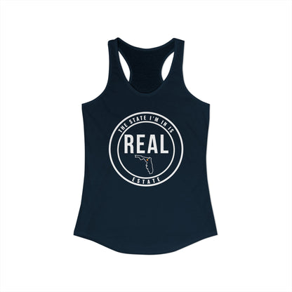 Georgia Real Estate Agent Racerback Tank | Fitted Women’s Real Estate Shirt | The State I’m In Is Real™