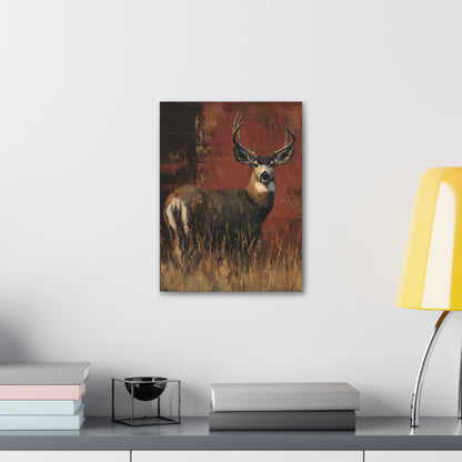Benny - Abstract Deer Canvas Art