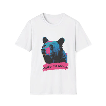 "Respect the Locals – The Vibrant Bear Tee"