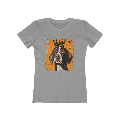 This Dog Won't Hunt, German Shorthair Pointer Funny T-shirt/The Boyfriend Tee for Women