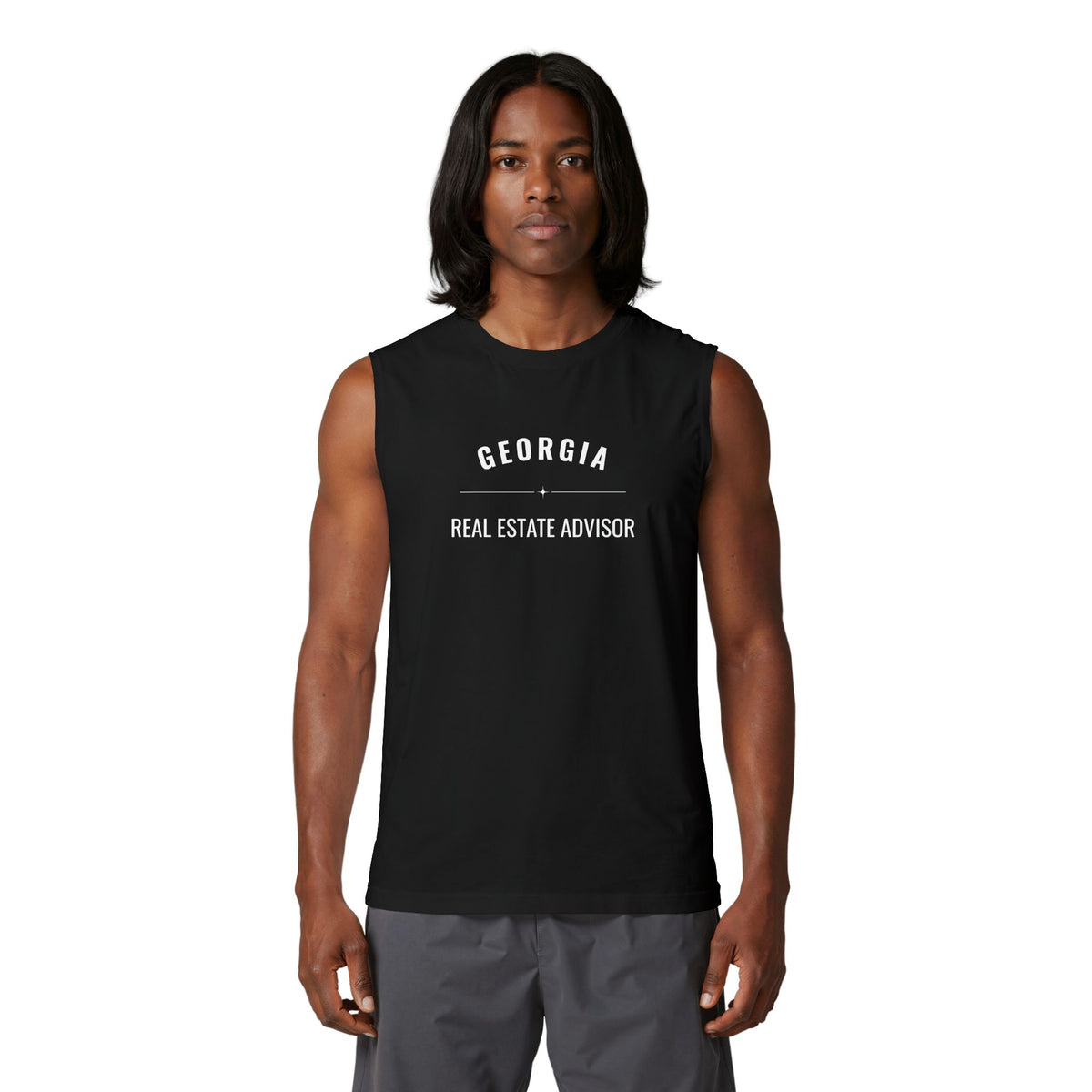 Georgia Real Estate Agent Muscle Tank | Unisex Real Estate Advisor Shirt | The State I’m In Is Real™