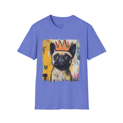 Pugs Rule Crown T-Shirt | Funny Pug Graphic Tee | Dog Lover Gift  Description/Crowned and Connected Collection