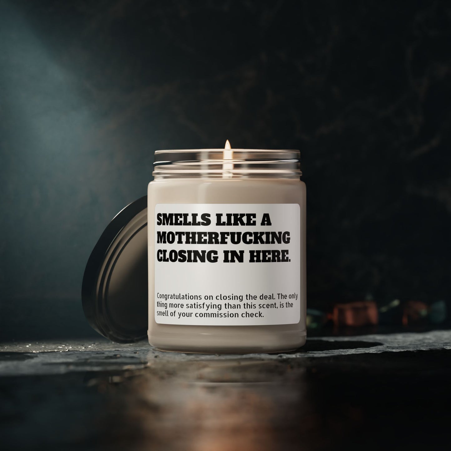 It Smells Like a Motherfucking Closing in Here/ Funny Real Estate Candle 9 oz. Soy Candle