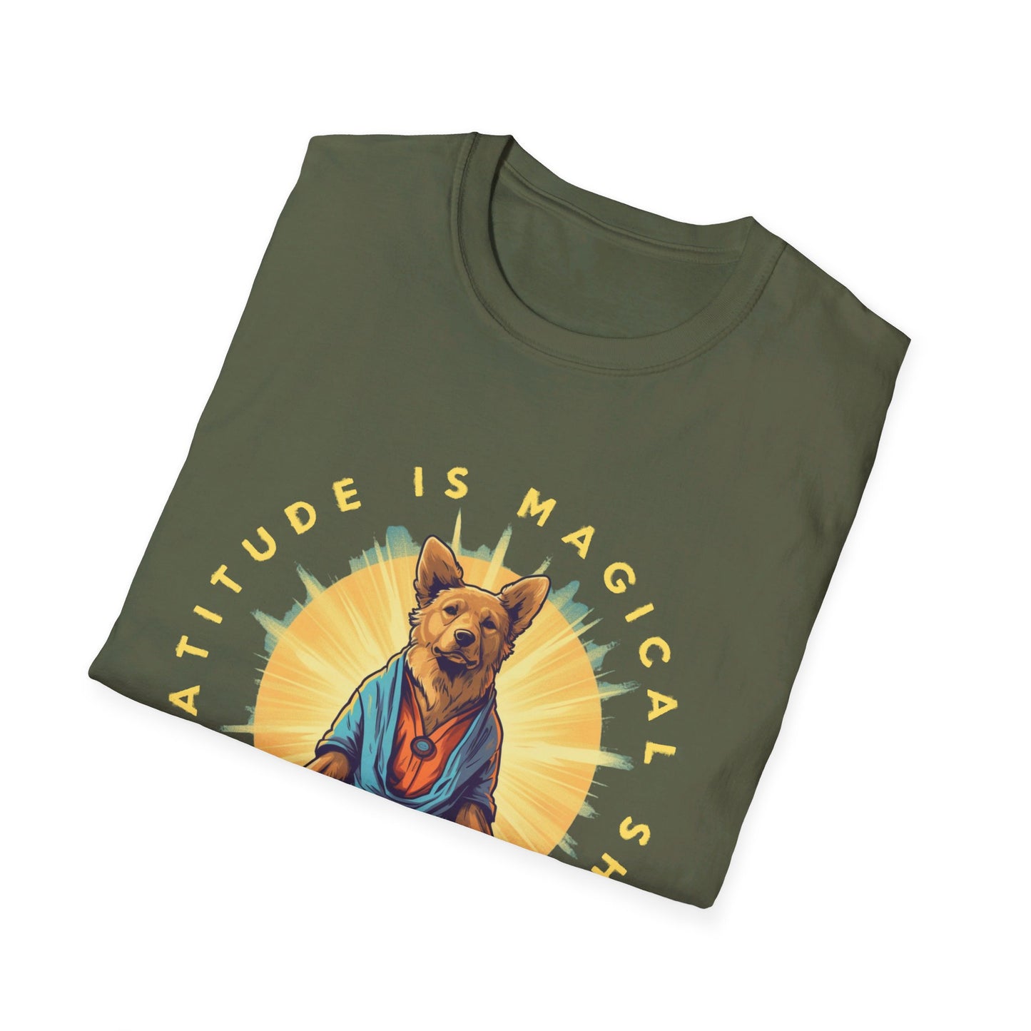 Gratitude is Magical  S**t– The Zen Dog  Tee