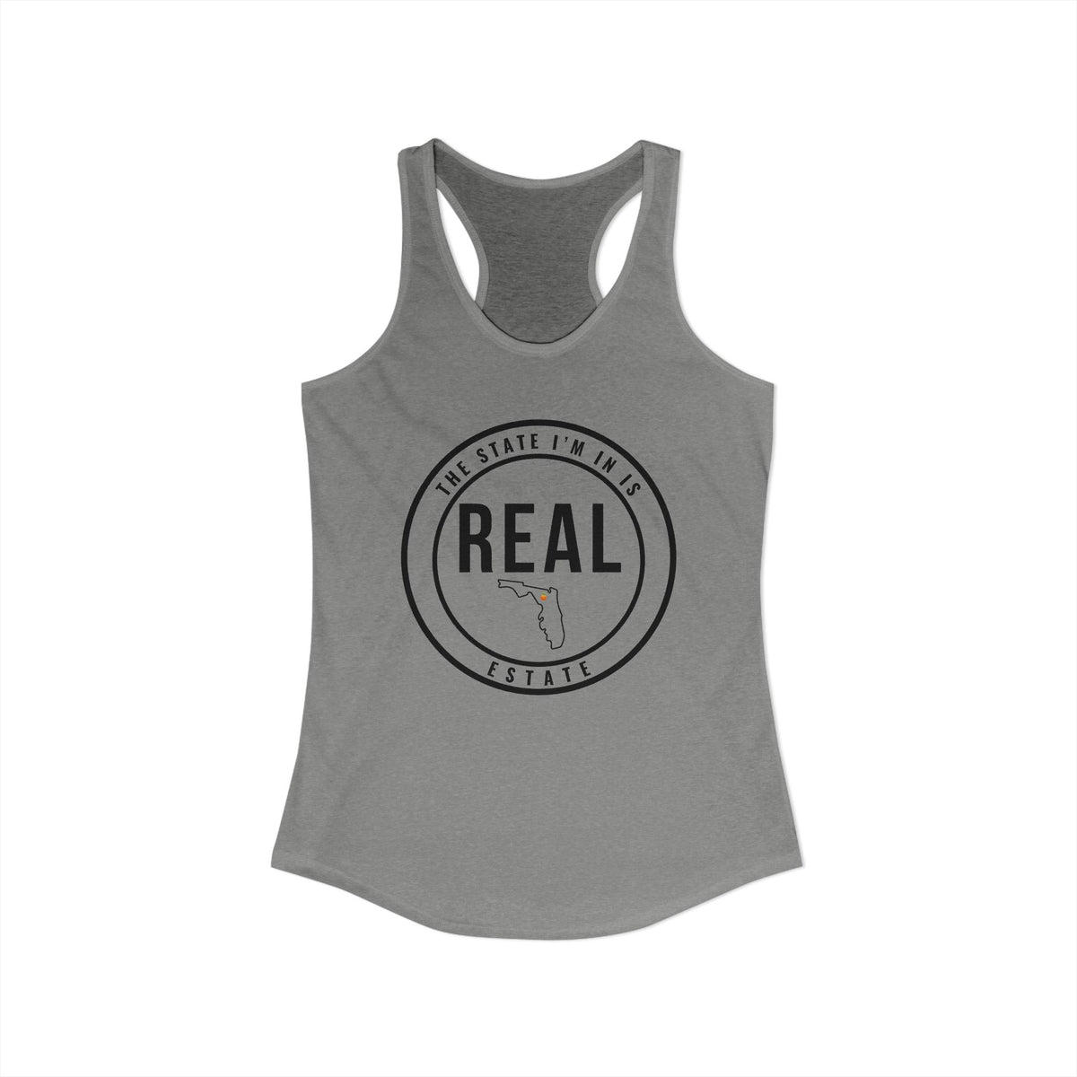 Georgia Real Estate Agent Racerback Tank | Fitted Women’s Real Estate Shirt | The State I’m In Is Real™
