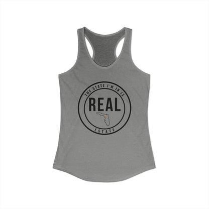 Georgia Real Estate Agent Racerback Tank | Fitted Women’s Real Estate Shirt | The State I’m In Is Real™