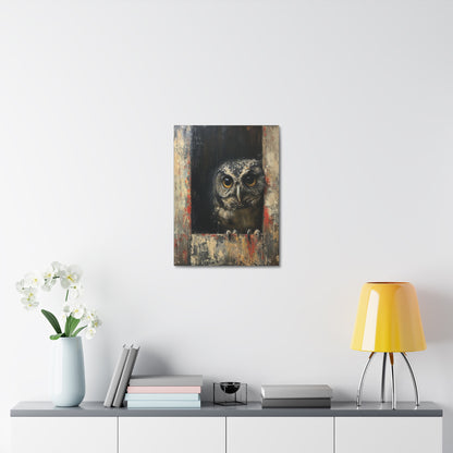 "Woody the Barn Owl" Canvas Art