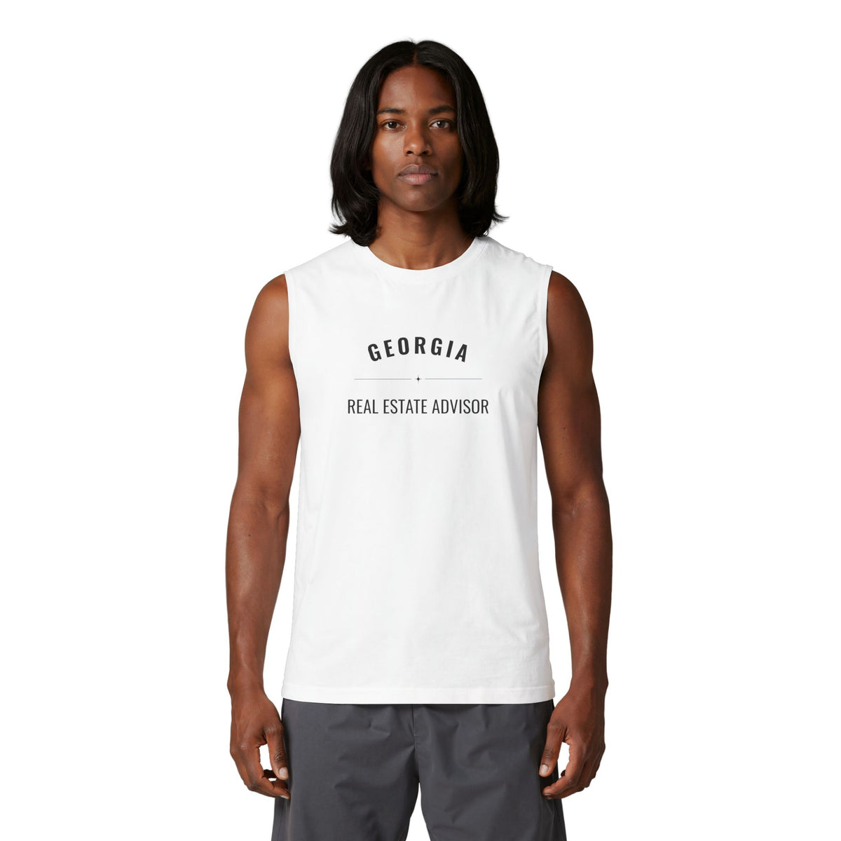 Georgia Real Estate Agent Muscle Tank | Unisex Real Estate Advisor Shirt | The State I’m In Is Real™